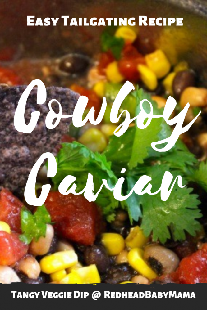 Tailgating recipe cowboy caviar with beans and corn