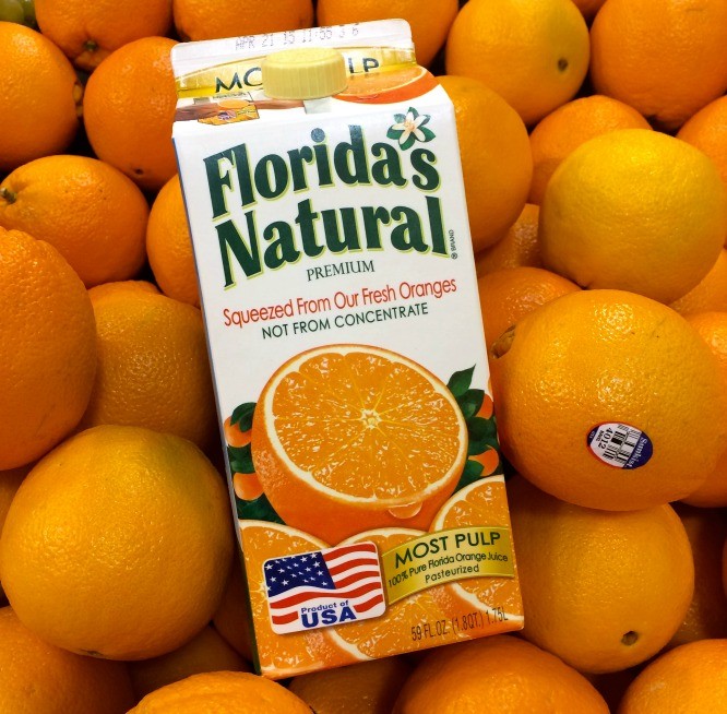 100% Florida Orange Juice is a great start to your morning - all those vitamins!