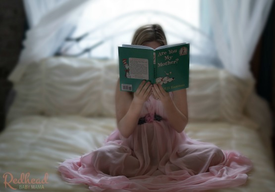 Are You My Mother book shot for a Maternity Photo Shoot via @redheadbabymama