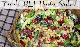 BLT Pasta Salad - light and fresh for warm weather!