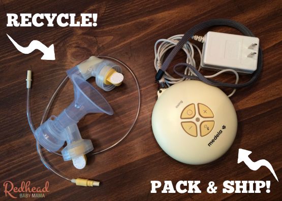 recycle old breast pump parts