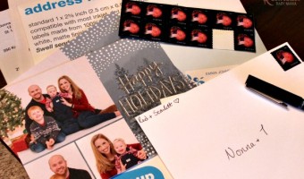 Shutteryfly holiday cards, stamps and envelopes!