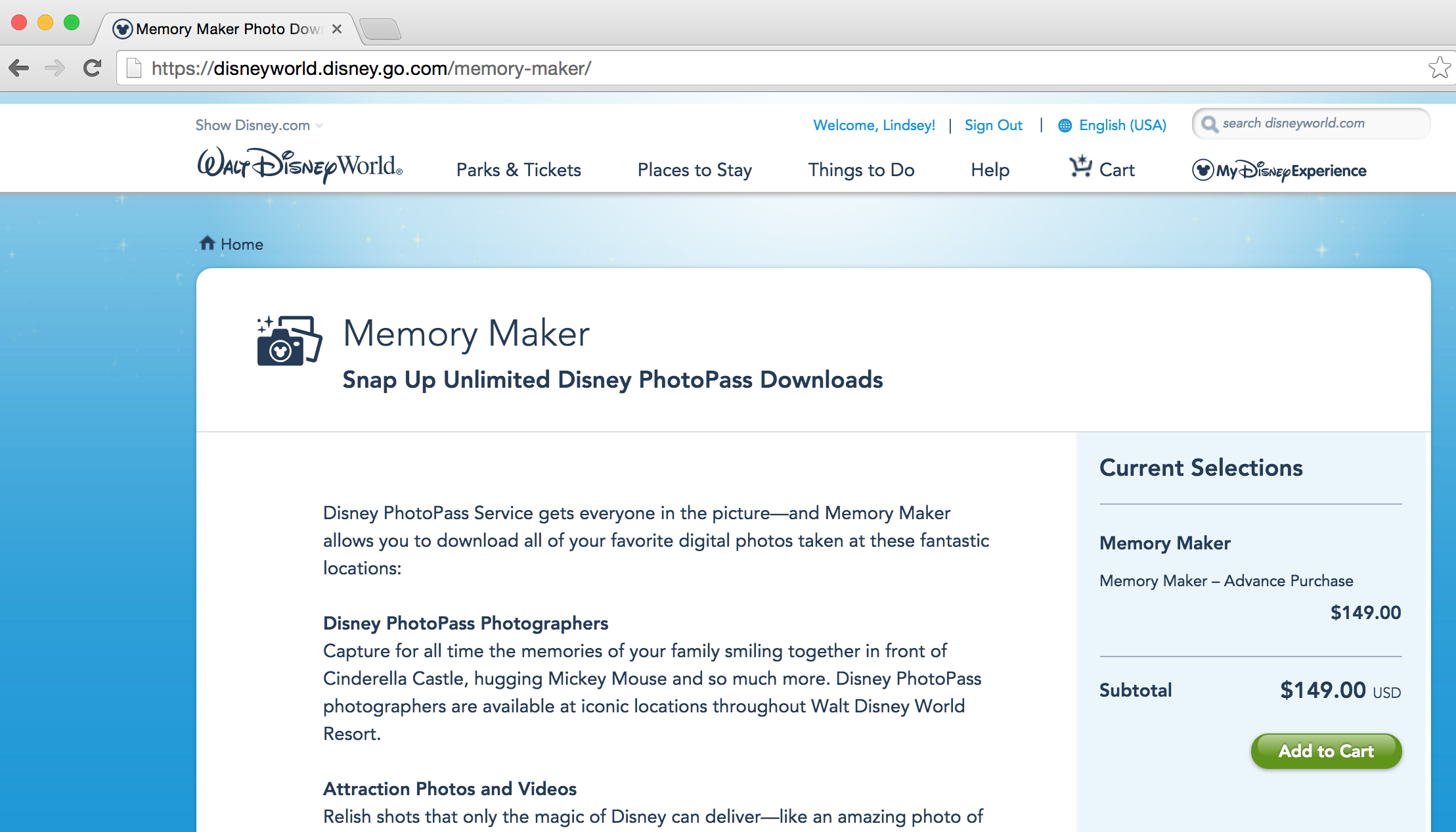 Memory-maker-disney-vacation-screenshot