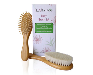 bristled baby brushes help with cradle cap! See the other two steps here!