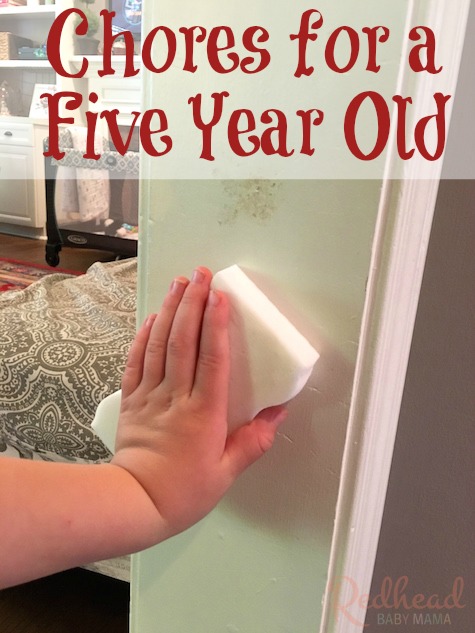 Chores for a Five Year Old