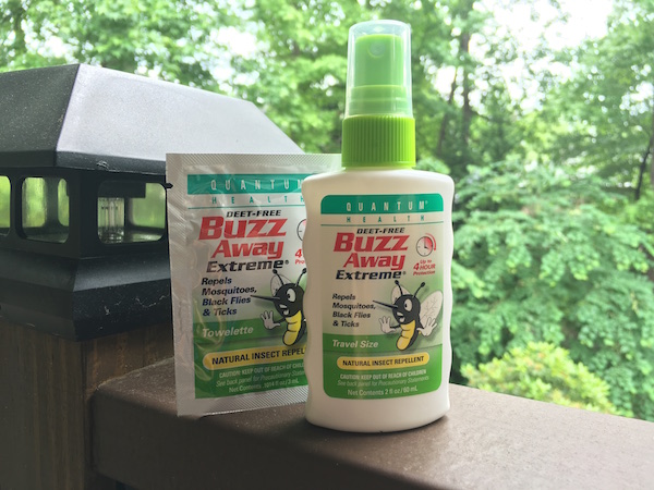 Extreme Buzz Away is a natural bug repellant!
