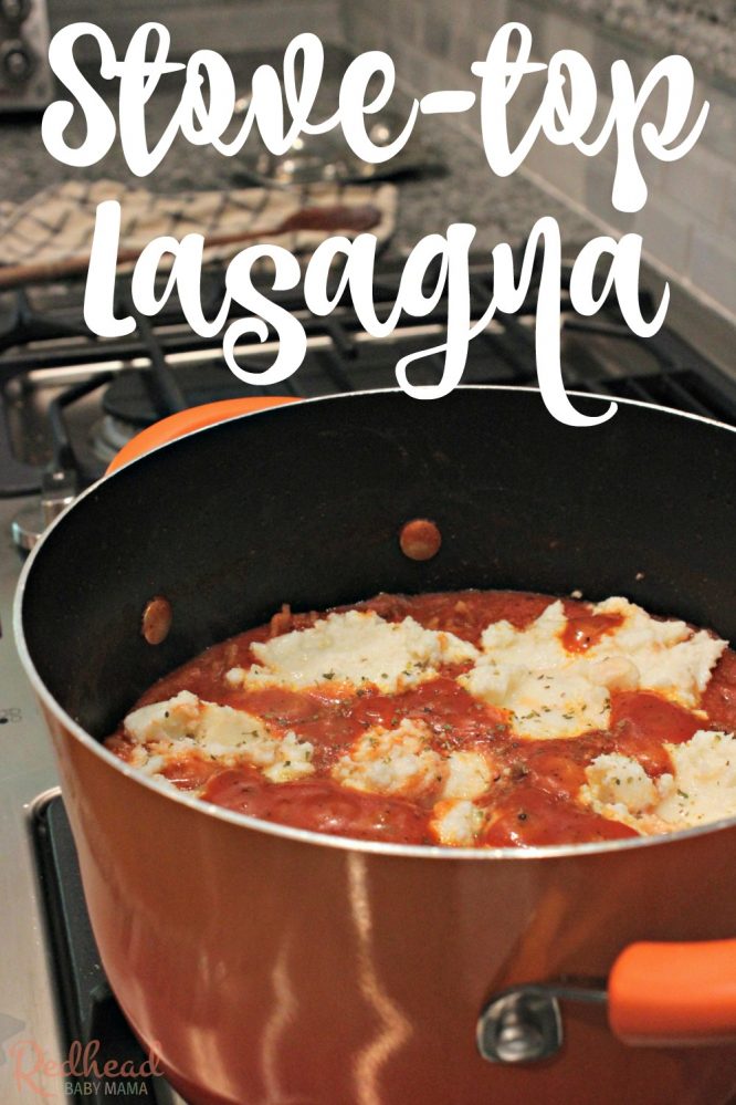 This incredible, fresh, stovetop lasagna is so delicious, you'll toss that freezer version out the window!