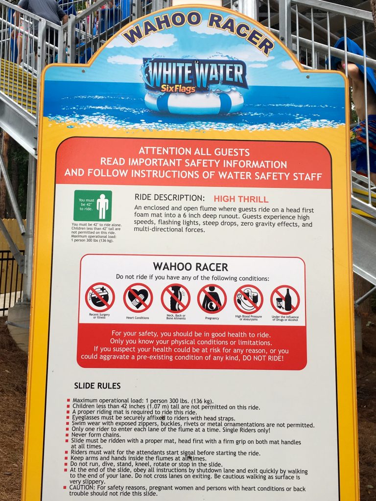 Wahoo Racer Six Flags White Water Wahoo Racer Slides - Redhead Baby Mama | Atlanta ...
