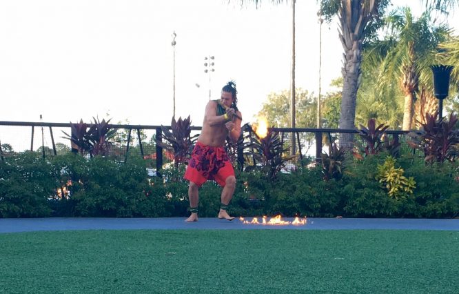Torch Lighting Ceremony at Disney's Polynesian Hotel and Resort