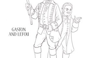 Beauty and the Beast Coloring Pages