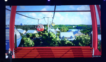 Walt Disney World Skyliner Gondolas for Transportation MAP shows Epcot and Hollywood Studios connecting at Walt Disney World