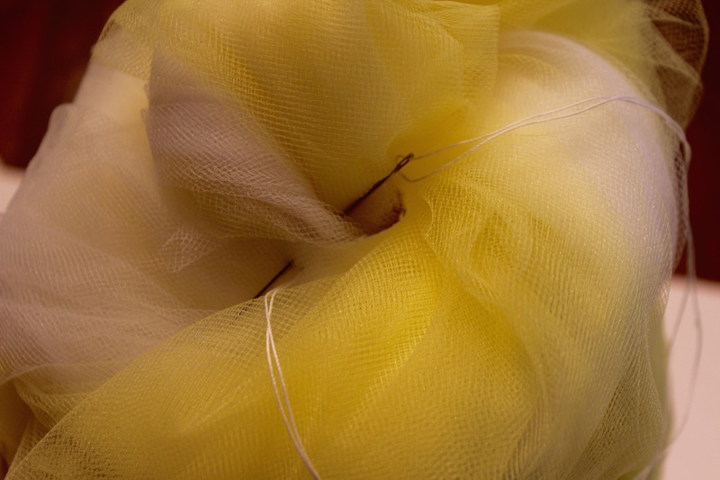 Dole Whip Costume Hat: close up inside the swirl