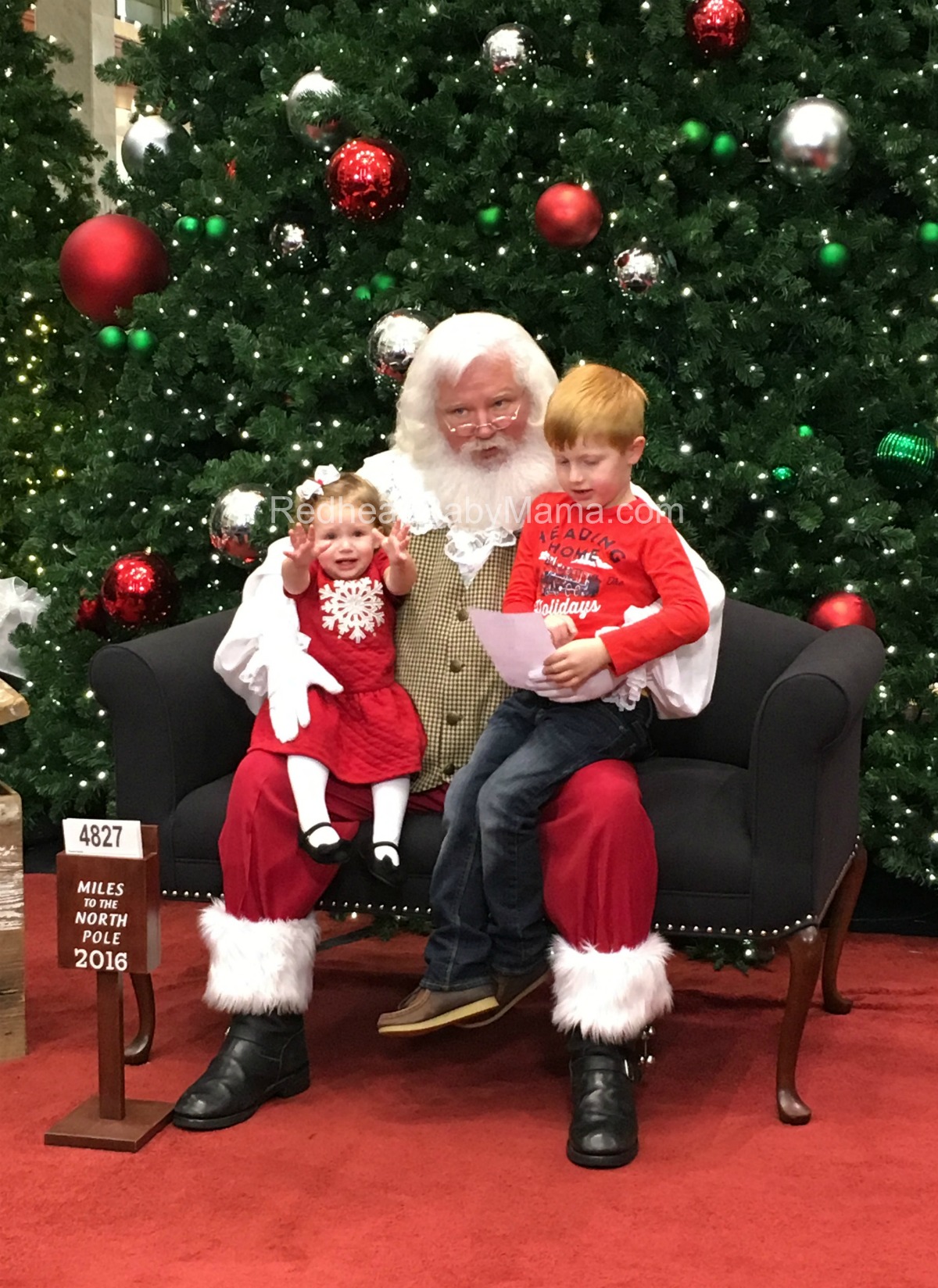 What to Know Before You Visit The Real Santa at Phipps Redhead Baby