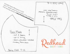 Free Face Mask Pattern &amp; DIY Tutorial with Pocket for Surgical Insert ...