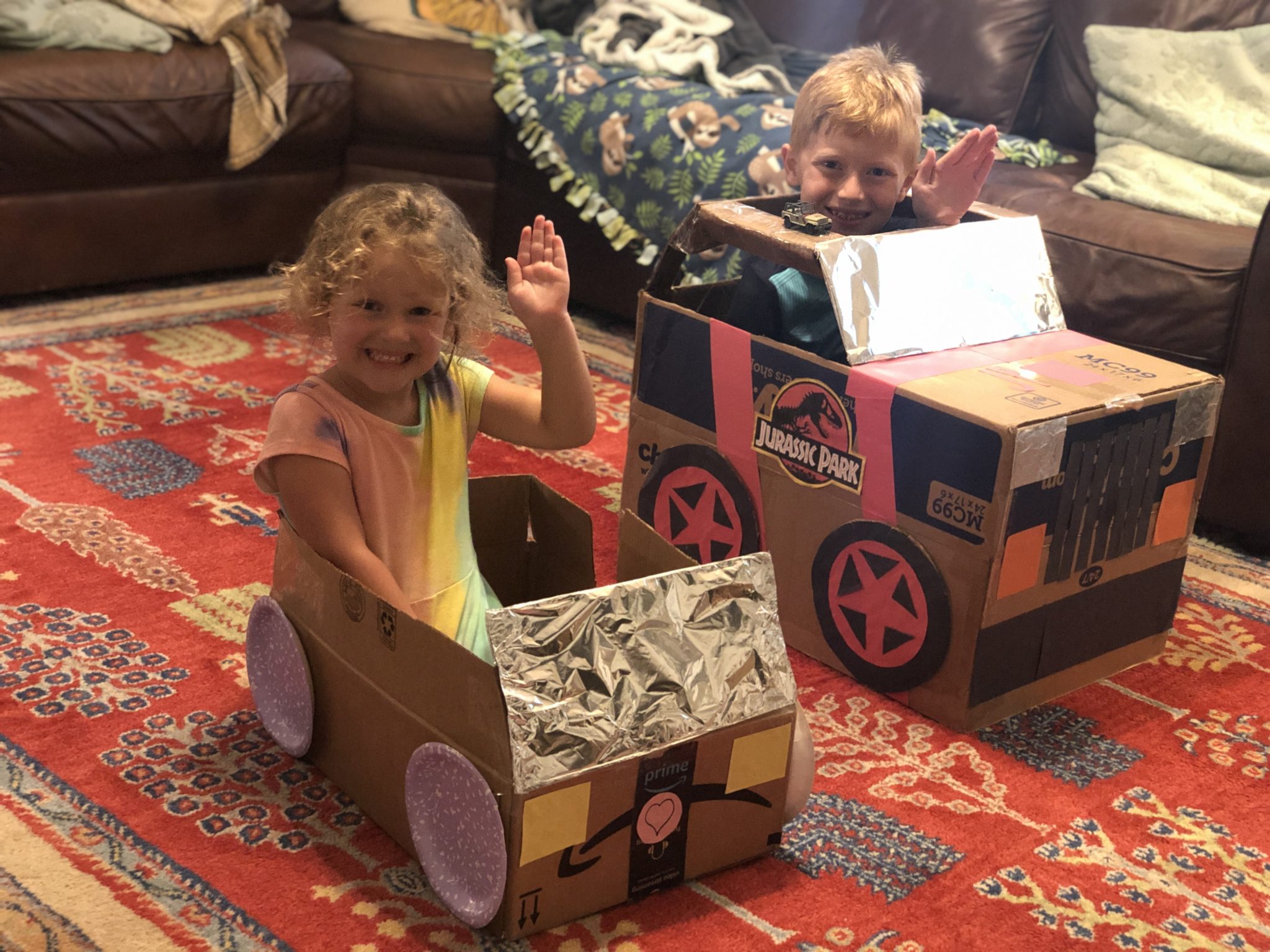 DIY Drive-in Movie Cardboard Car - Camp Warner Bros Week 7 - Redhead ...