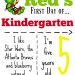 Here's our kindergarten sign. What does you back to school sign say?